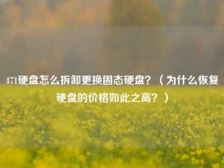 471硬盘怎么拆卸更换固态硬盘？（为什么恢复硬盘的价格如此之高？）