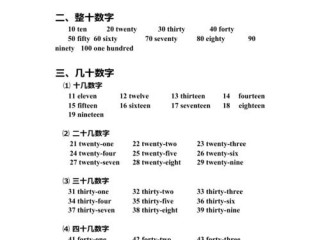 数字英语怎么说?（数字英语怎么说1到10)