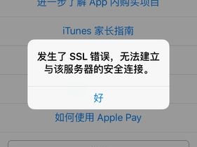 (苹果发生sll错误无法建立安全连接？)