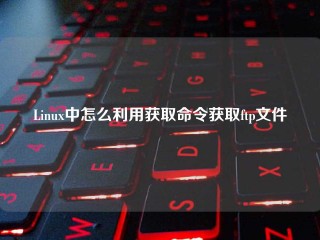 Linux中怎么利用获取命令获取ftp文件