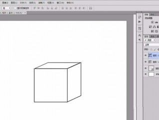 photoshop中如何制作立体正方形