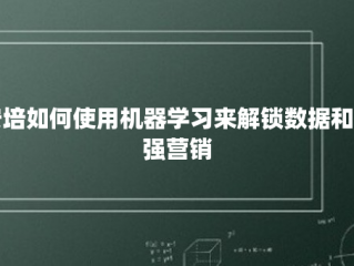 安培如何使用机器学习来解锁数据和加强营销