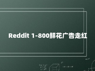 Reddit 1-800鲜花广告走红