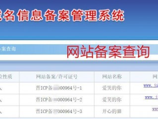 网站名问题-备案平台