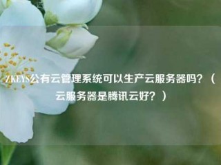 ZKEYS公有云管理系统可以生产云服务器吗？（云服务器是腾讯云好？）