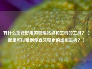 有什么免费好用的管理站点和主机的工具？（哪里可以租到便宜又稳定的虚拟主机？）