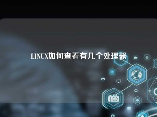 LINUX如何查看有几个处理器