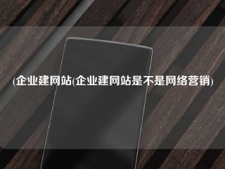 (企业建网站(企业建网站是不是网络营销)