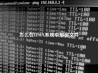 怎么在LINUX系统中加密文件