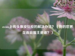 steam上传头像没反应的解决办法？（我的世界花雨庭服主是谁？）