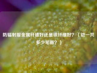 防辐射服金属纤维好还是银纤维好？（铠一共多少笔画？）