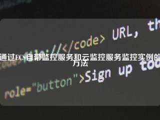 通过ECS自带监控服务和云监控服务监控实例的方法
