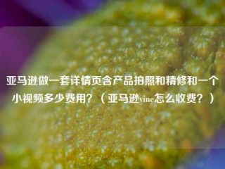 亚马逊做一套详情页含产品拍照和精修和一个小视频多少费用？（亚马逊vine怎么收费？）