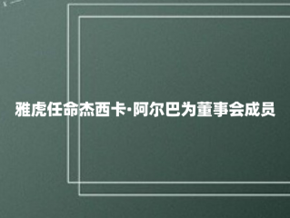 雅虎任命杰西卡·阿尔巴为董事会成员