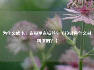 为什么修电工衣服里有铁丝？（拉链是什么材料做的？）