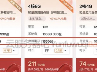 云服务器一个月多少流量够用