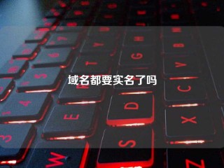 域名都要实名了吗