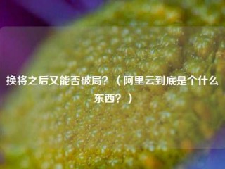 换将之后又能否破局？(阿里云到底是个什么东西？)