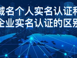 个人域名和企业域名的区别？（域名是企业备案但是单位性质当时在系统填写成了个人）