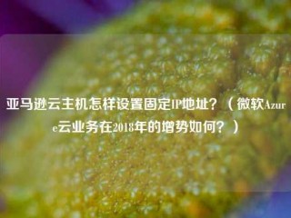 亚马逊云主机怎样设置固定IP地址？（微软Azure云业务在2018年的增势如何？）