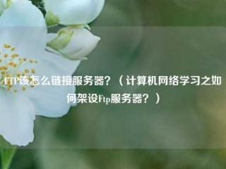 Ftp该怎么链接服务器？(计算机网络学习之如何架设ftp服务器？)