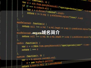 .org.cn域名简介