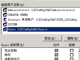 增加可写权限-虚拟主机/数据库问题