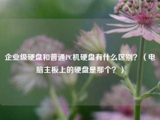 企业级硬盘和普通PC机硬盘有什么区别？（电脑主板上的硬盘是那个？）