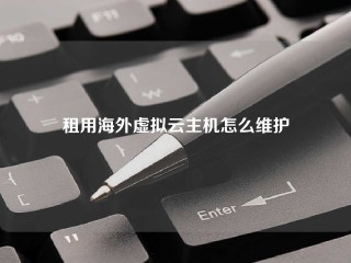 租用海外虚拟云主机怎么维护