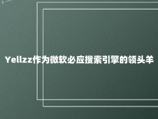 Yellzz作为微软必应搜索引擎的领头羊