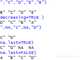 r语言向量降序排列的方法是什么