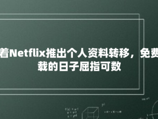 随着Netflix推出个人资料转移，免费下载的日子屈指可数