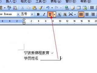 怎么加下划线?（怎么加下划线word)