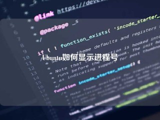 Ubuntu如何显示进程号