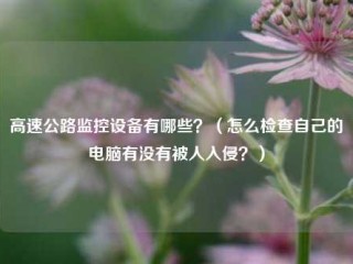 高速公路监控设备有哪些？（怎么检查自己的电脑有没有被人入侵？）